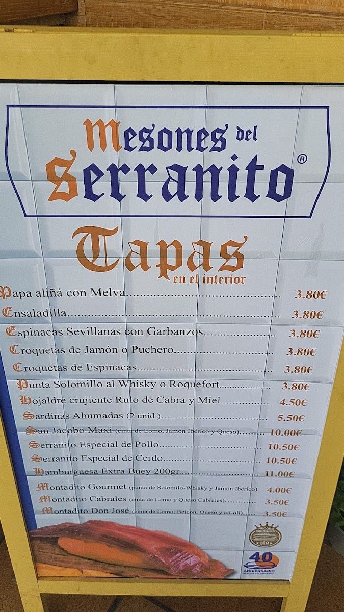 Menu Mesones Del Serranito Arenal-1