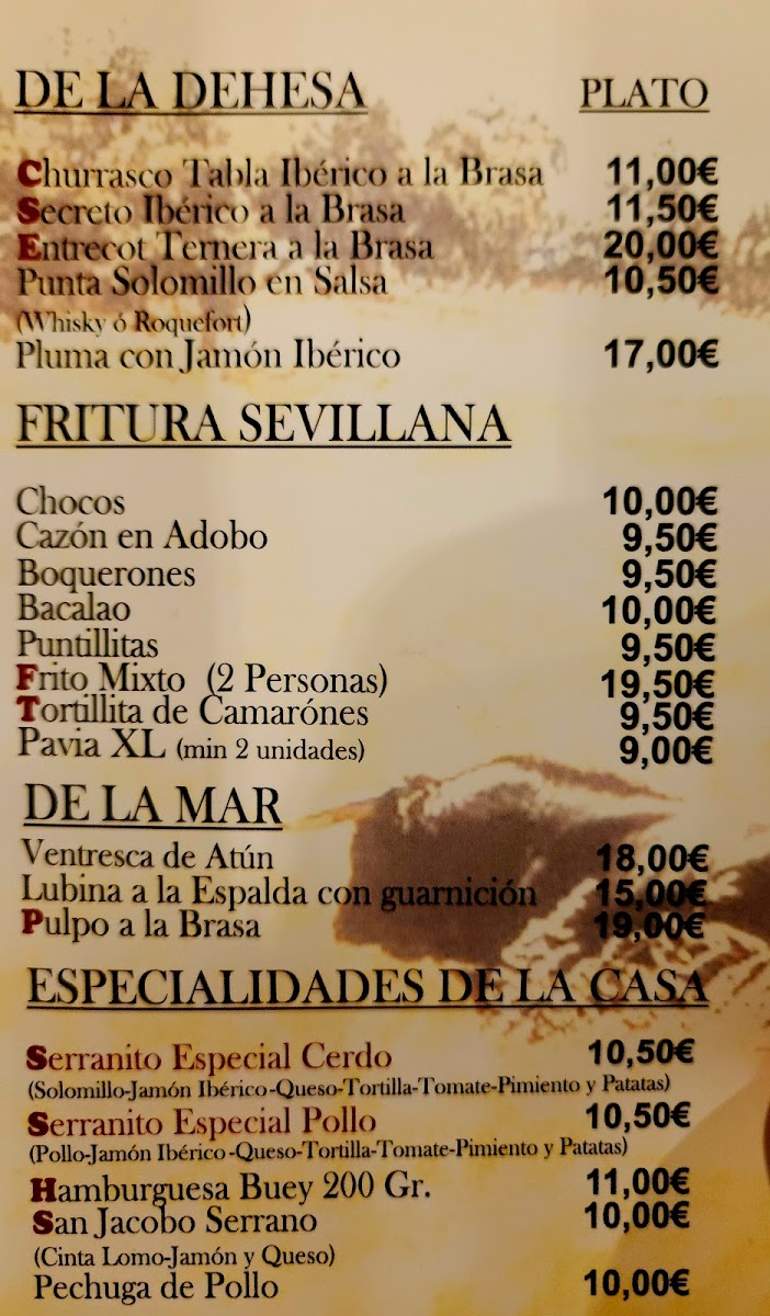 Menu Mesones Del Serranito Arenal-10
